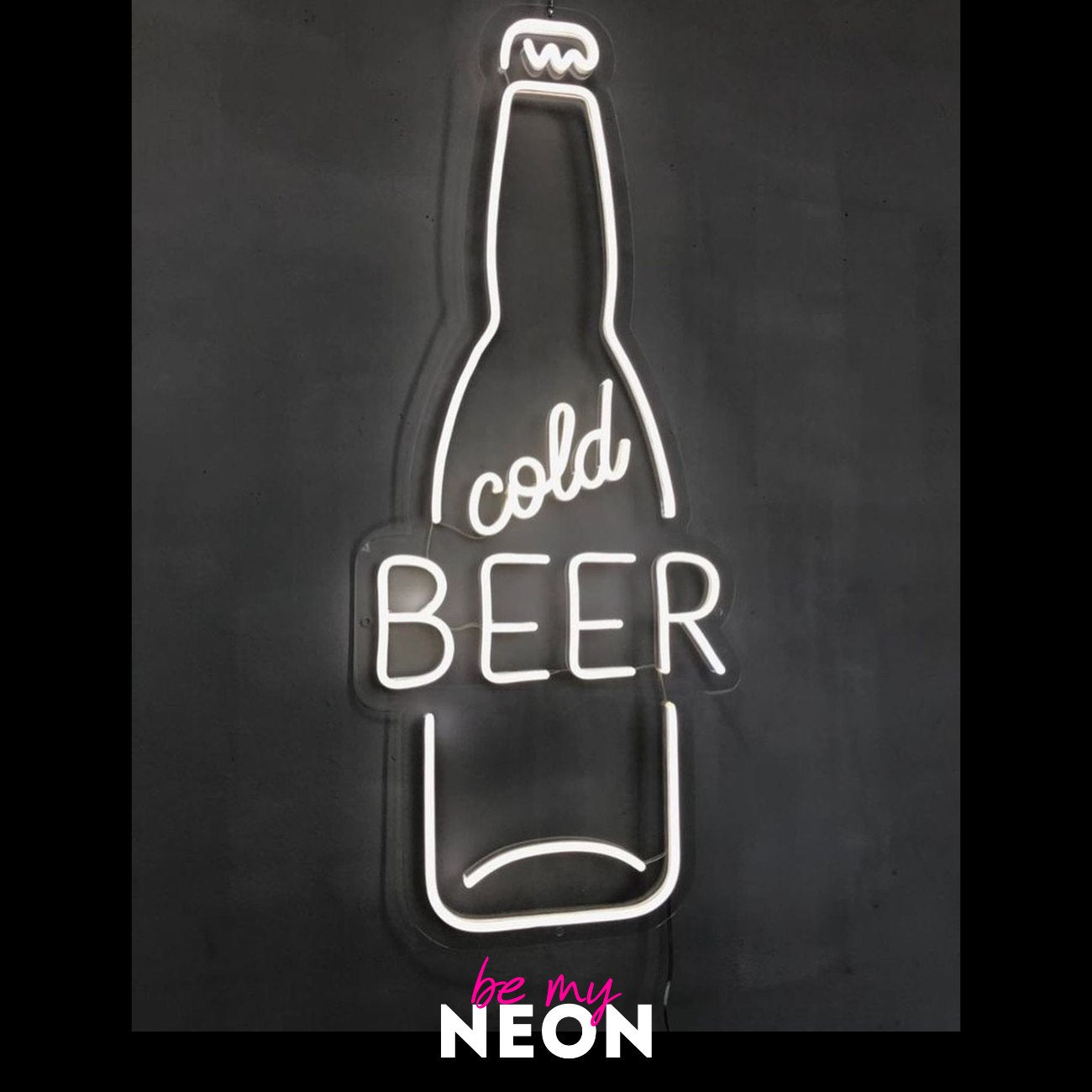 "Cold Beer Kaltes Bier" LED Neonschild