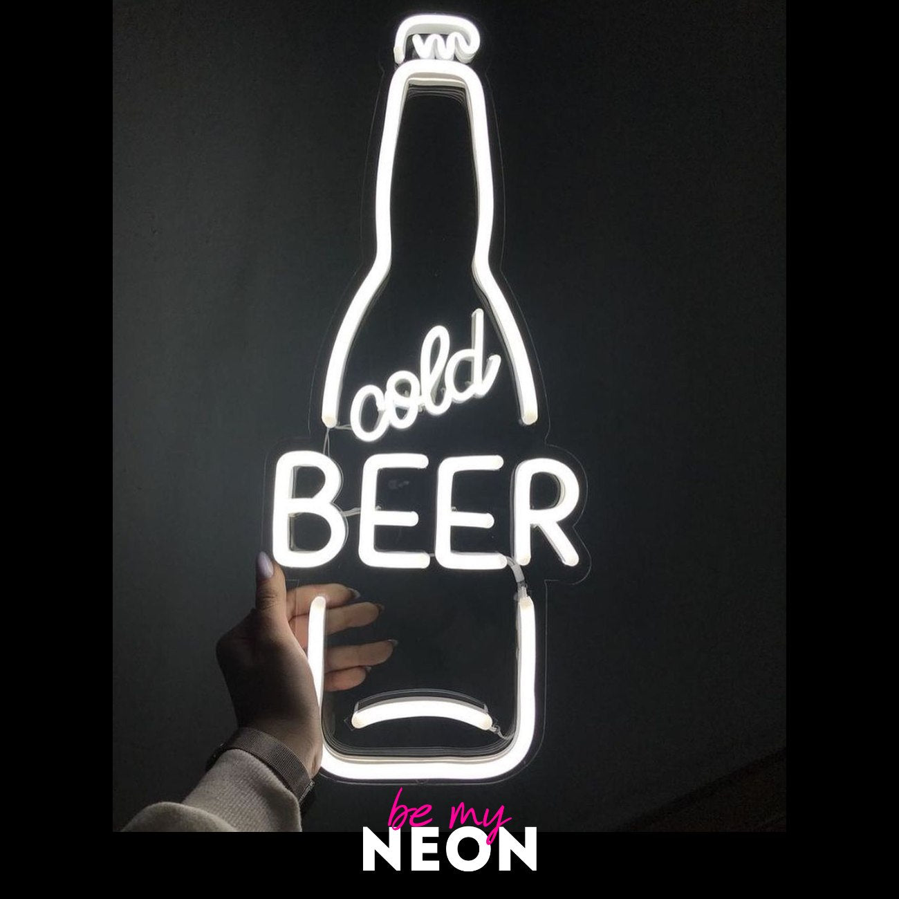 "Cold Beer Kaltes Bier" LED Neonschild