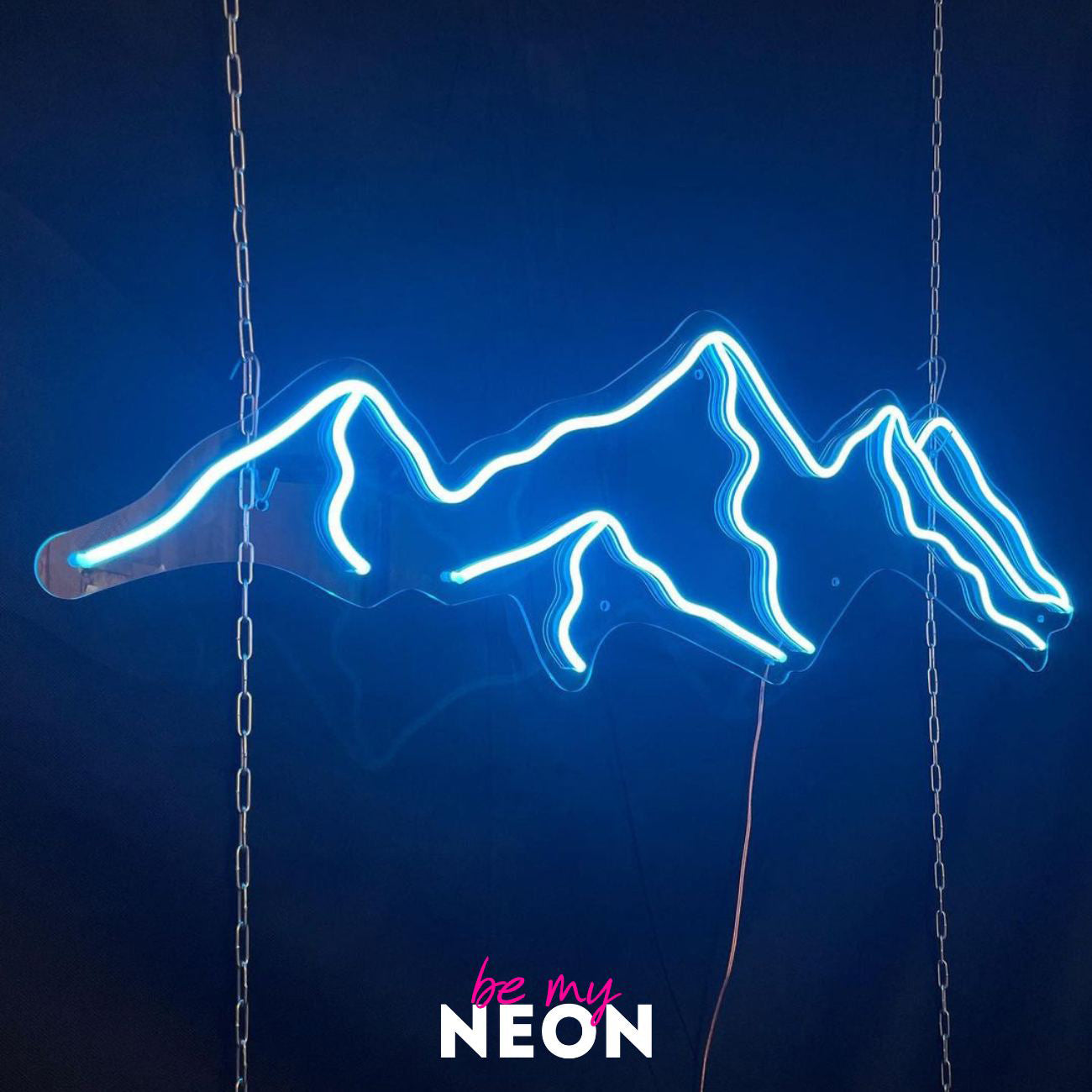 "Berge II" Leuchtmotiv aus LED Neon