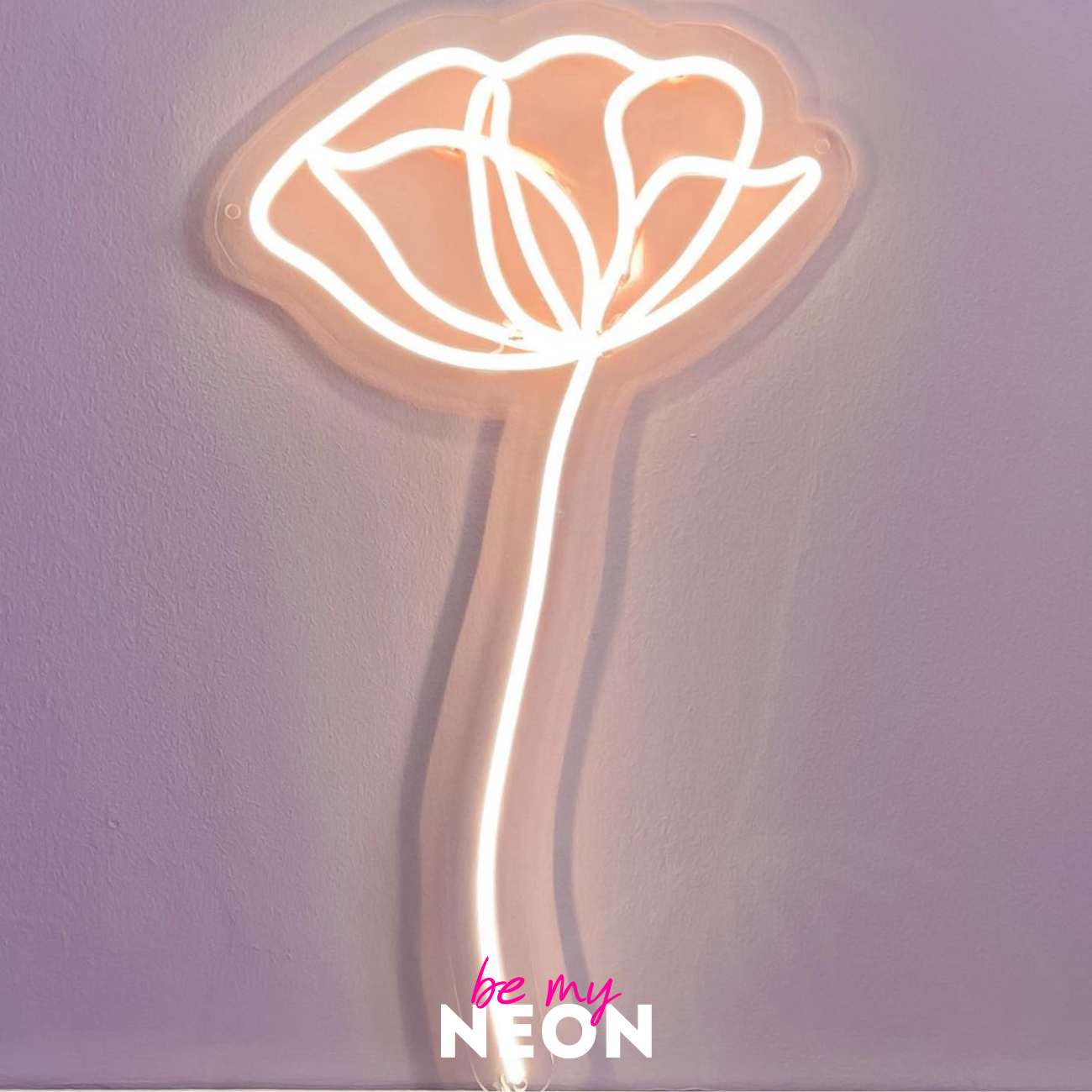"Blume" Leuchtschrift aus LED Neon