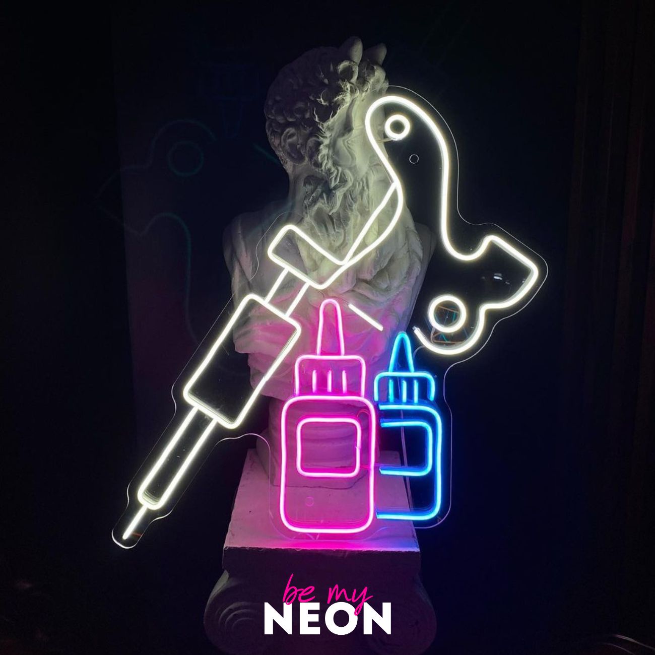 "Tattoo Maschine" LED Neonschild