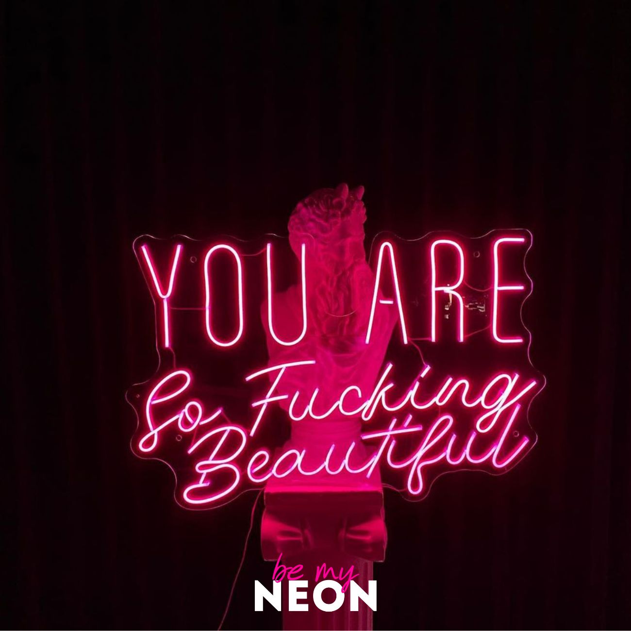 "You are so beautiful" LED Neonschild