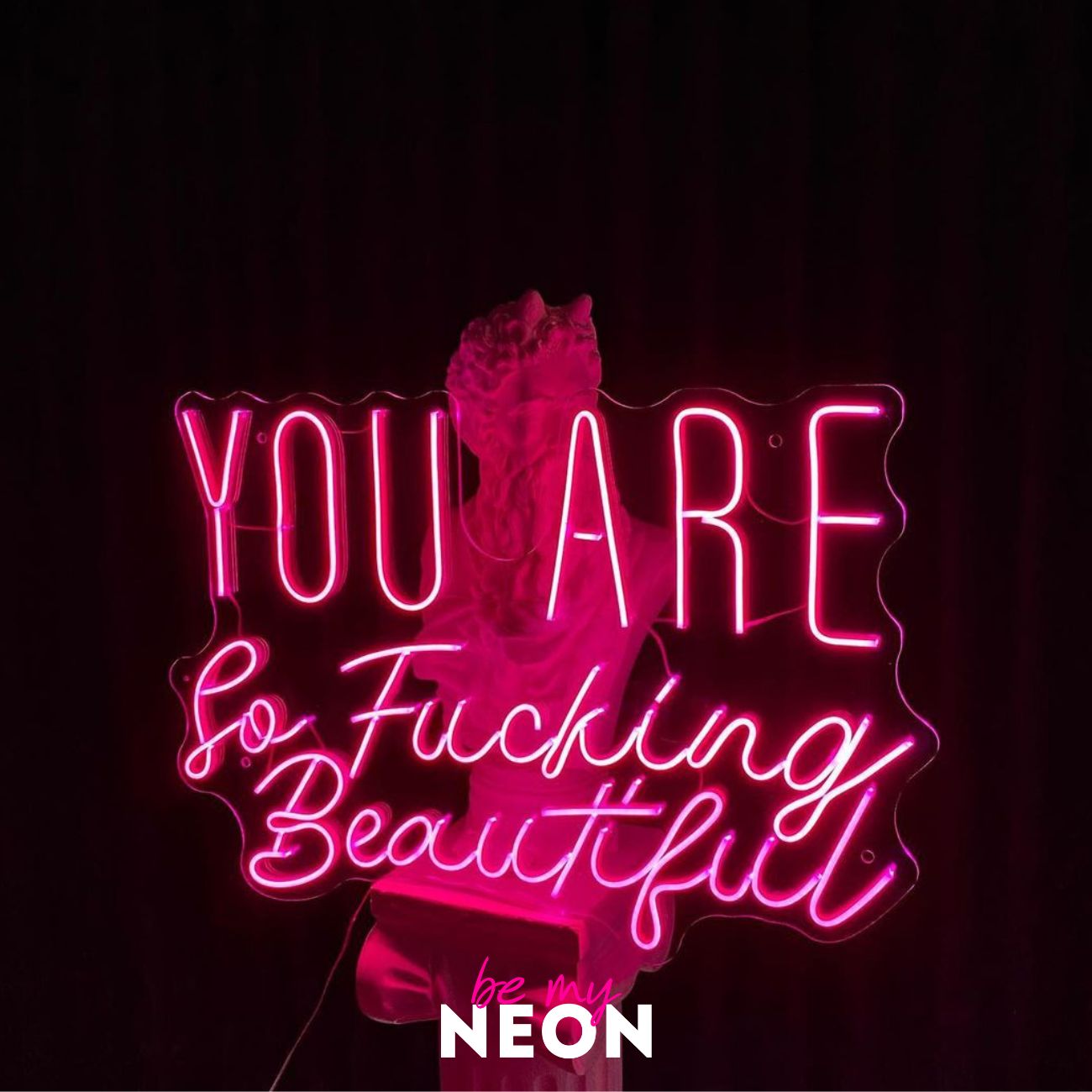 "You are so beautiful" LED Neonschild