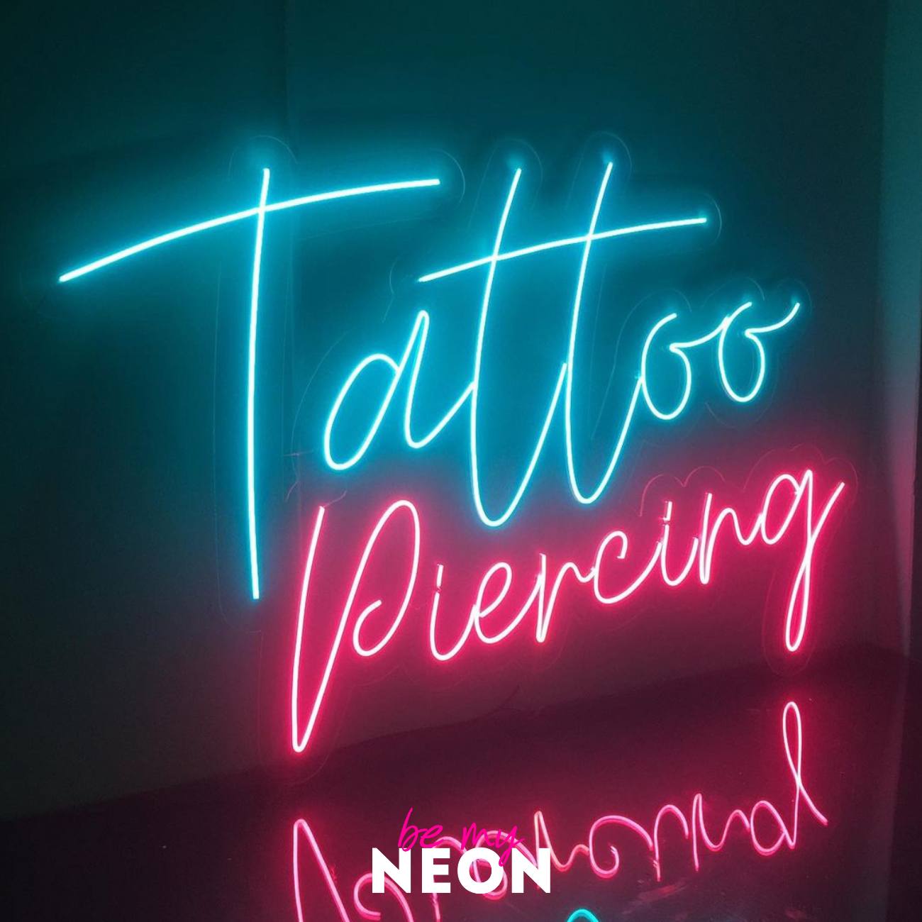 "Tattoo Piercing" LED Neonschild