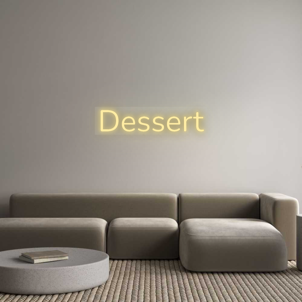 Personalisiertes Neonschild: Dessert