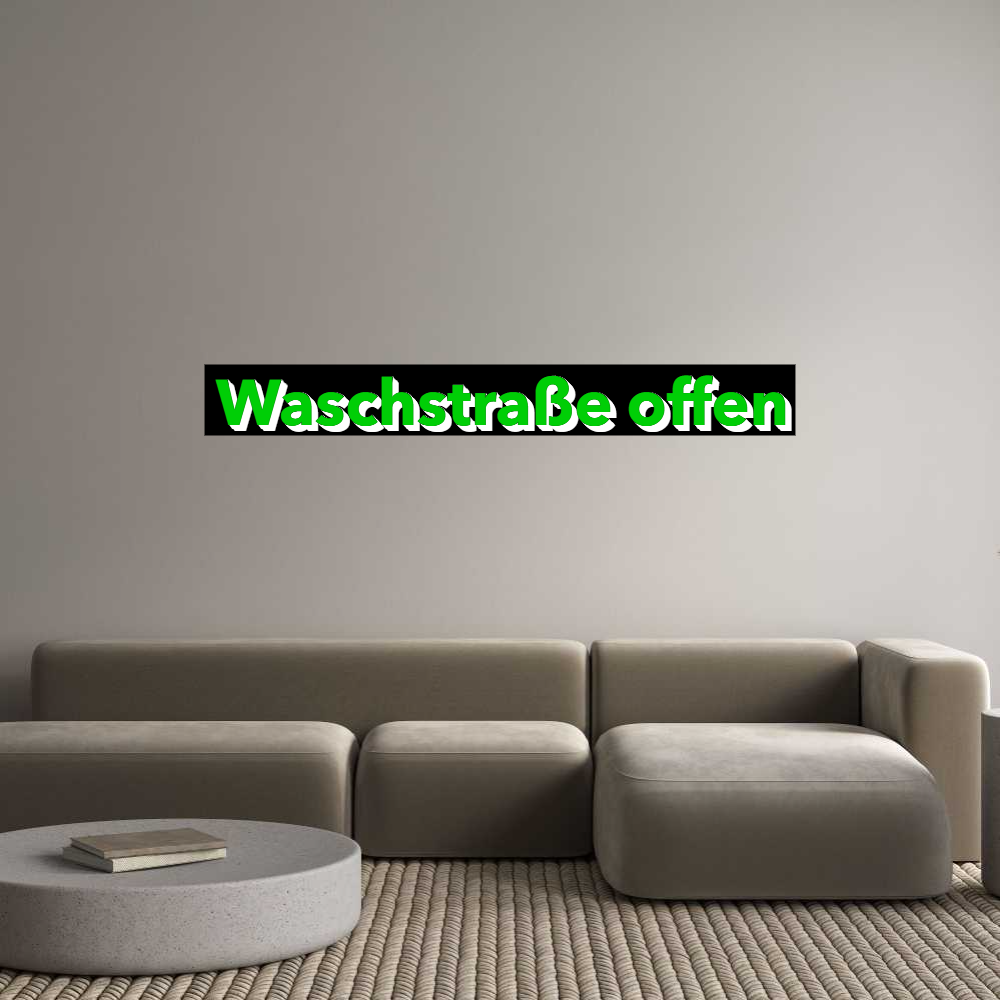 Custom Sign: Waschstraße o...