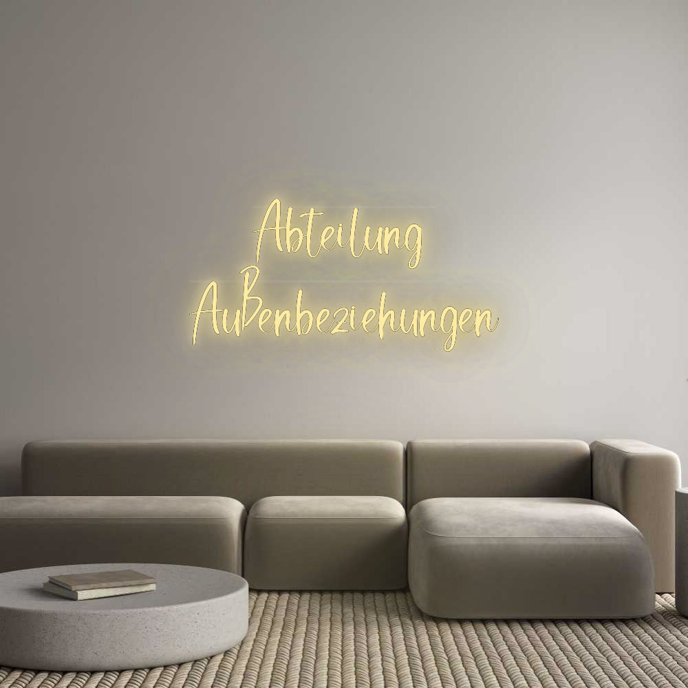 Custom Neon: Abteilung 
A...