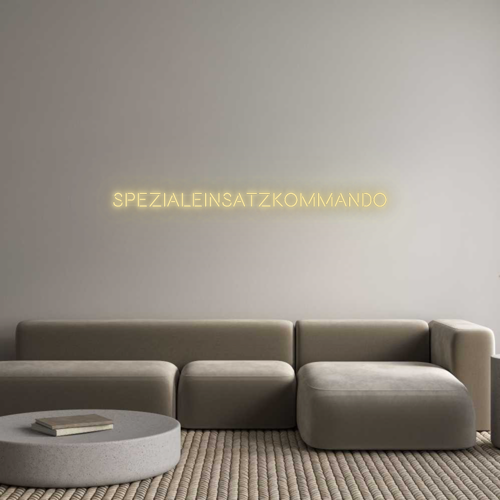 Personalisiertes Neonschild: Spezialeinsat...