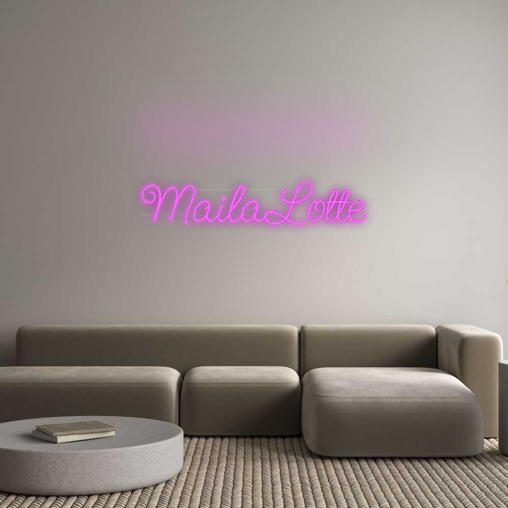 Personalisiertes Neonschild: MailaLotte