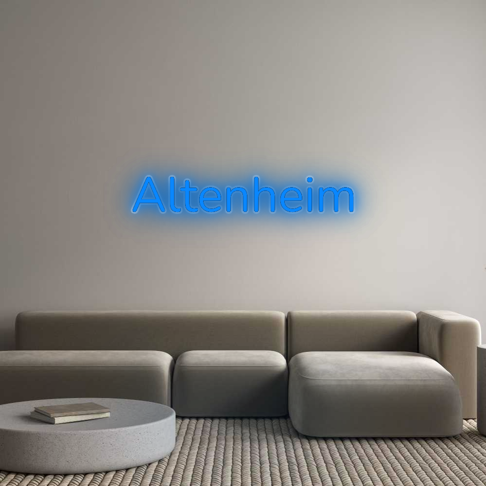 Personalisiertes Neonschild: Altenheim