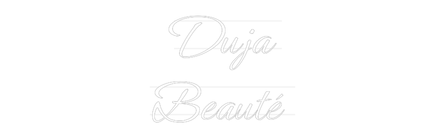 Personalisiertes Neonschild: Duja
Beauté