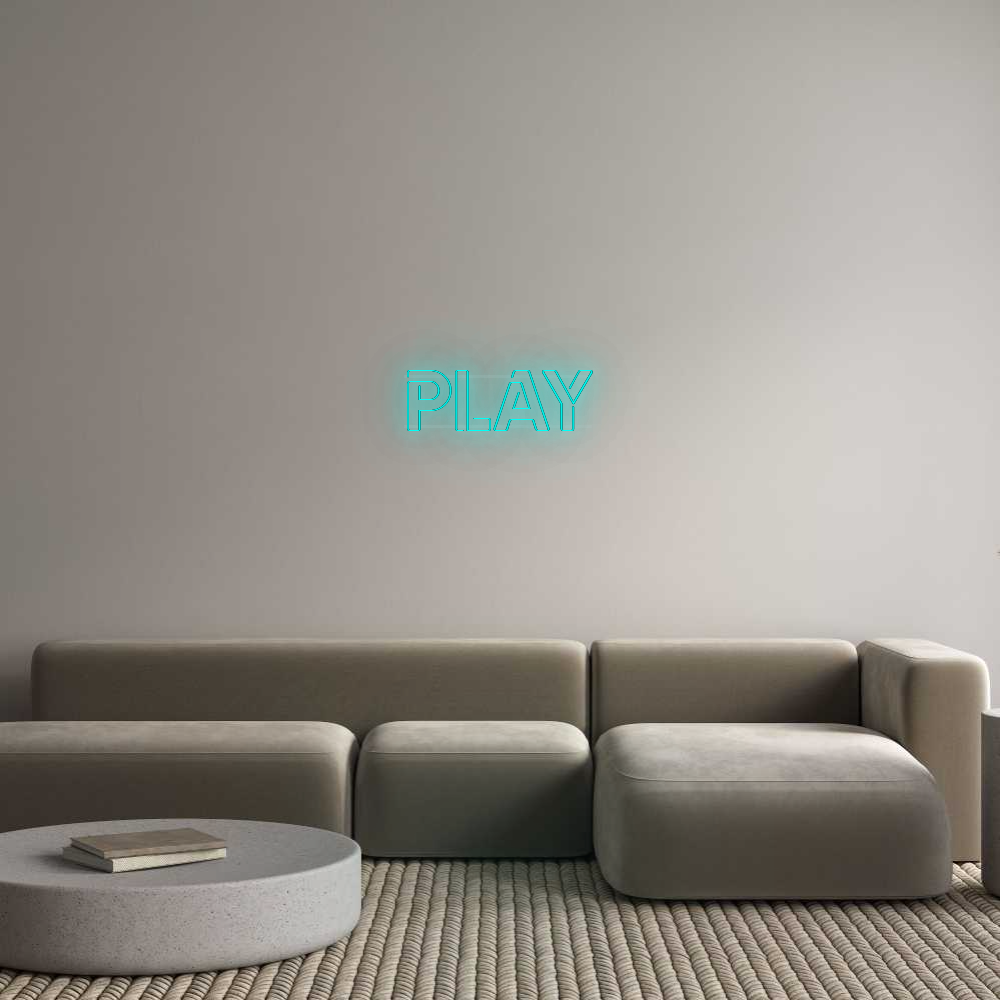 Personalisiertes Neonschild: PLAY