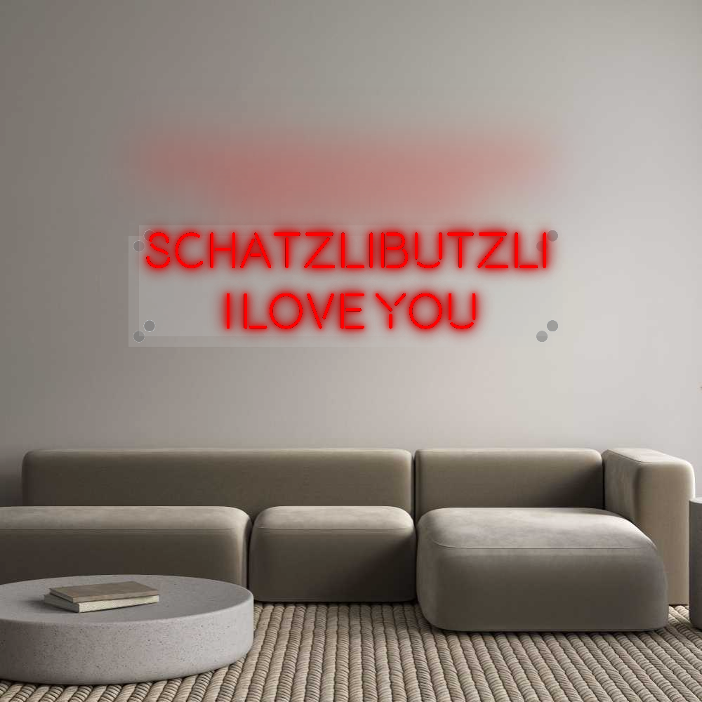 Personalisiertes Neonschild: Schatzlibutzl...