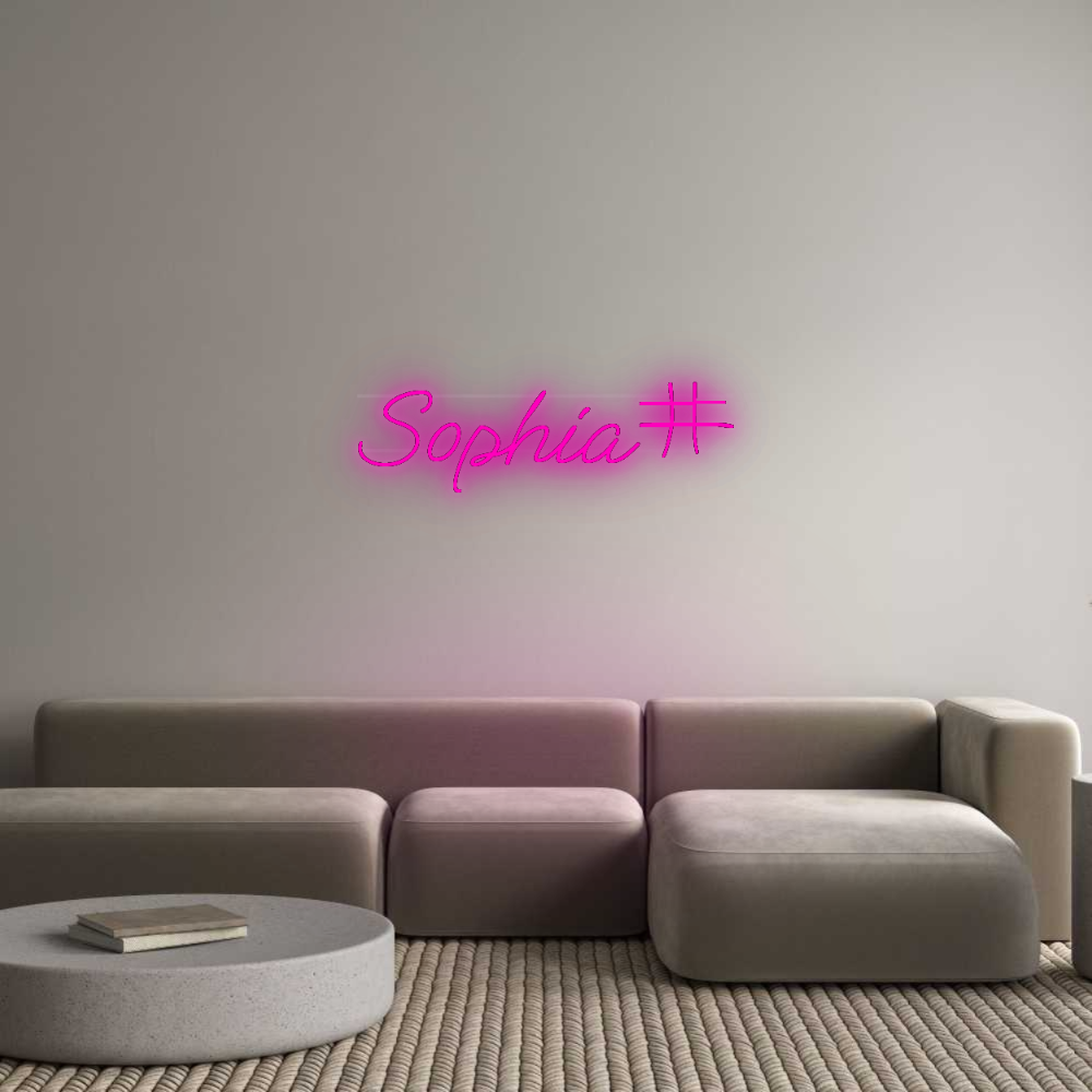 Personalisiertes Neonschild: Sophia#