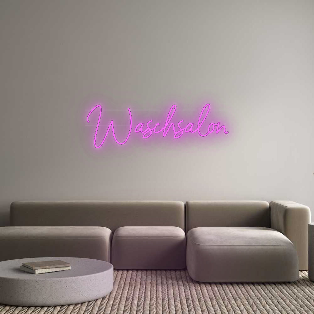 Custom Neon: Waschsalon