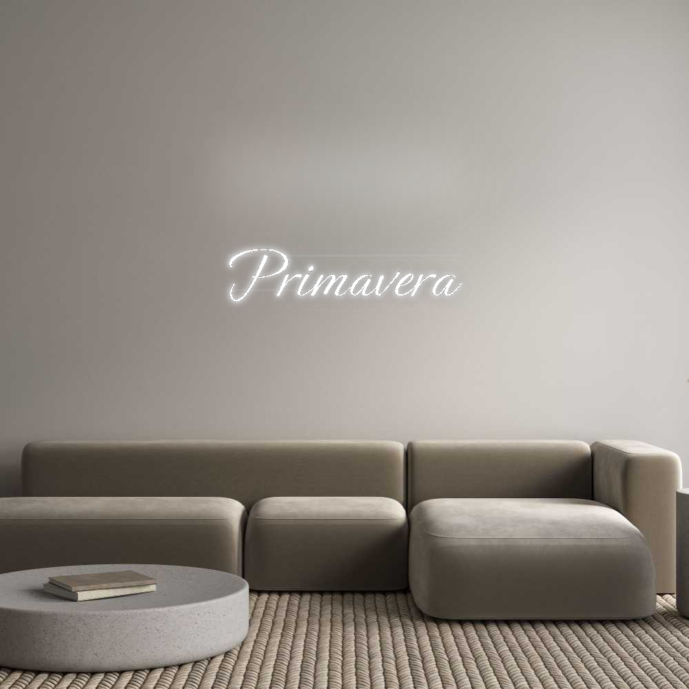 Personalisiertes Neonschild: Primavera