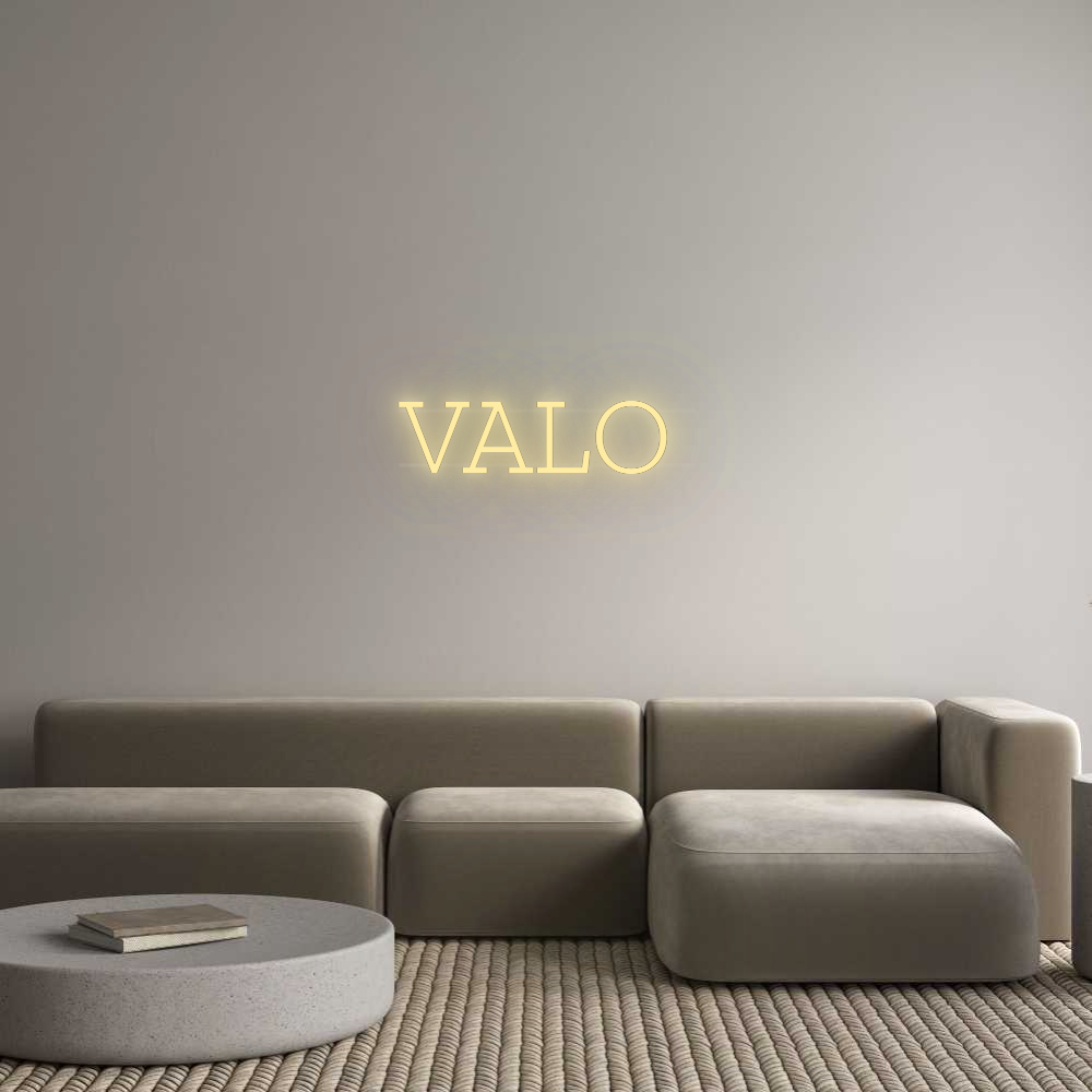 Personalisiertes Neonschild: VALO