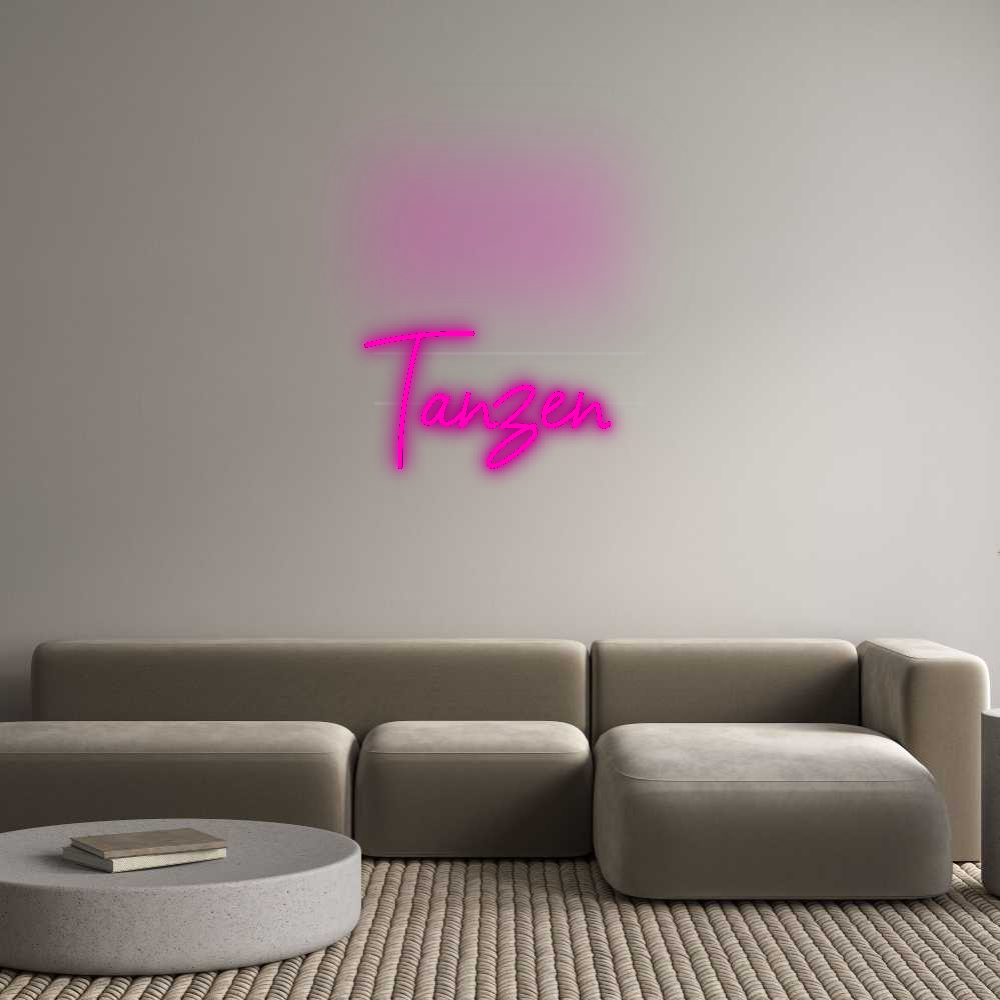 Personalisiertes Neonschild: Tanzen