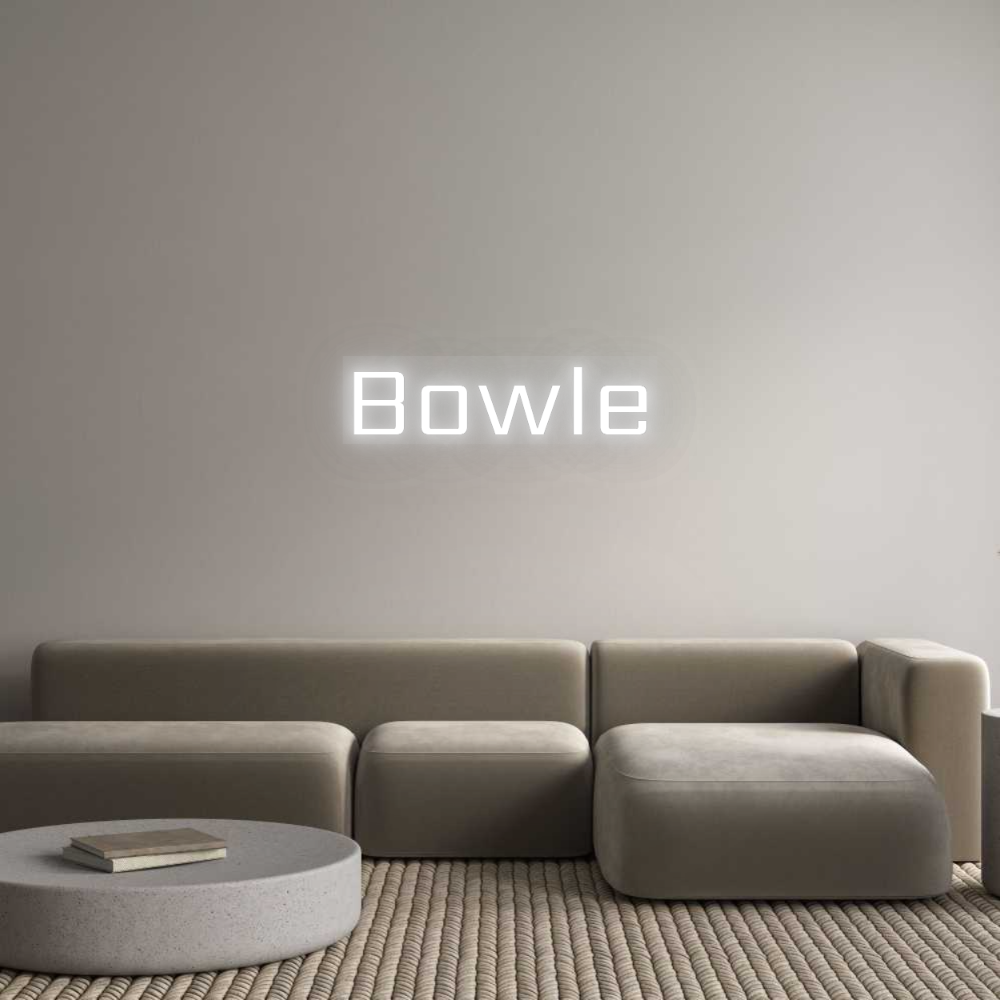 Personalisiertes Neonschild: Bowle