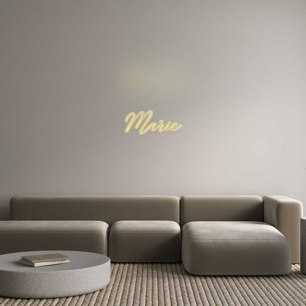 Personalisiertes Neonschild: Marie