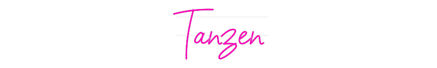 Personalisiertes Neonschild: Tanzen