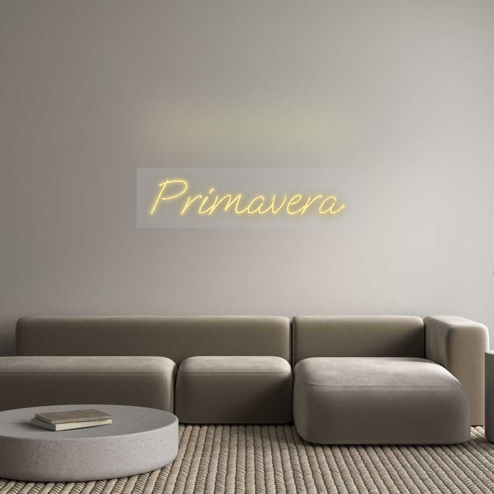 Personalisiertes Neonschild: Primavera