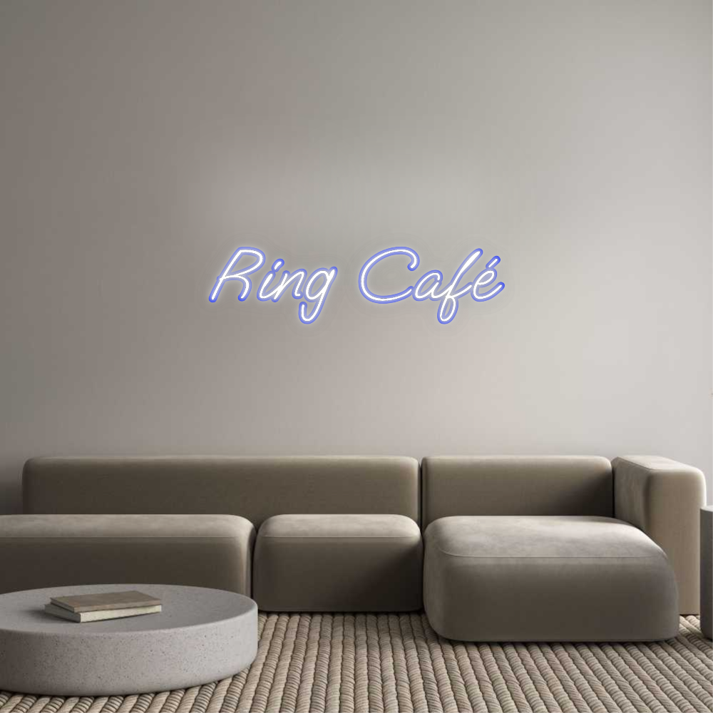 Personalisiertes Neonschild: Ring Café