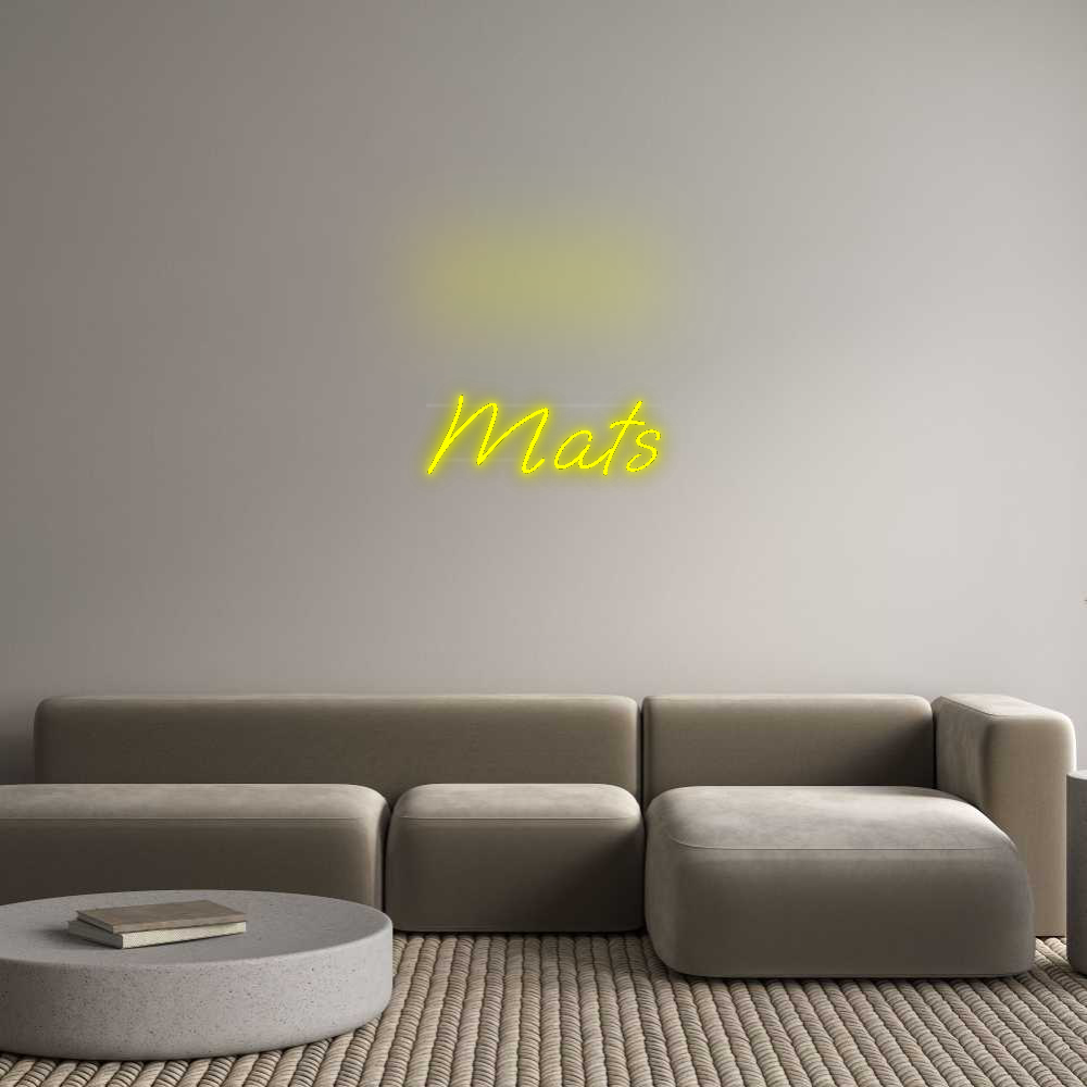 Personalisiertes Neonschild: Mats