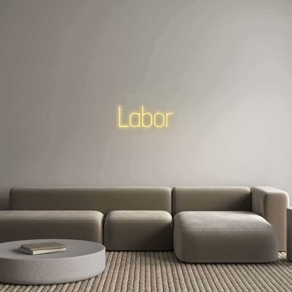 Personalisiertes Neonschild: Labor