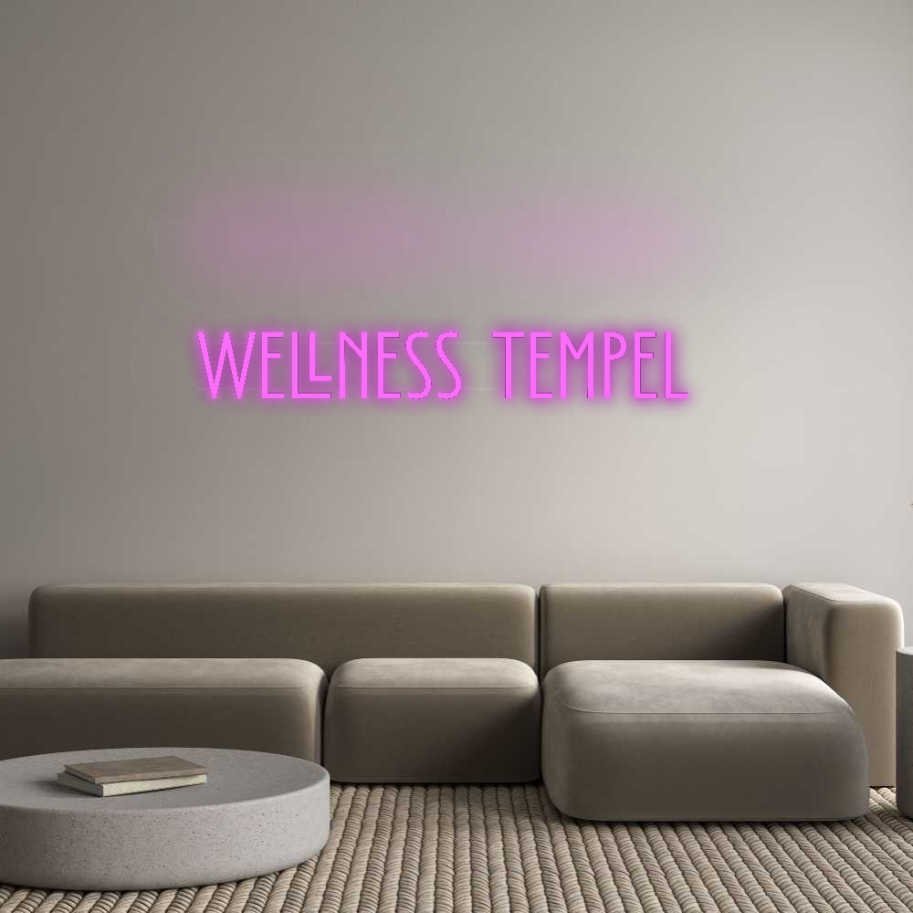 Personalisiertes Neonschild: Wellness Temp...