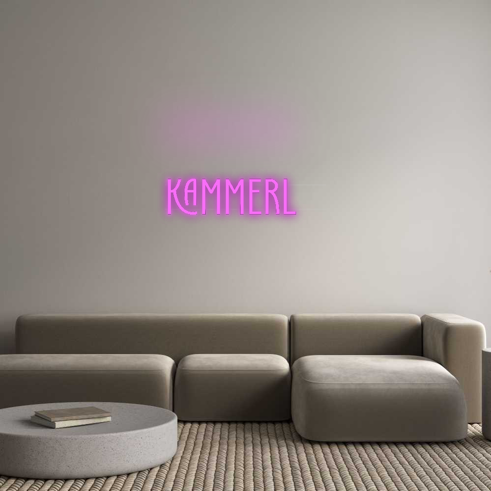 Personalisiertes Neonschild: Kammerl