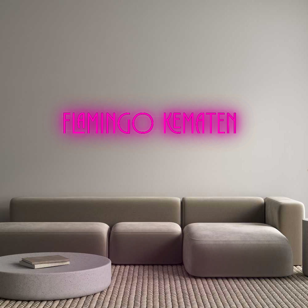 Custom Neon: Flamingo Kema...