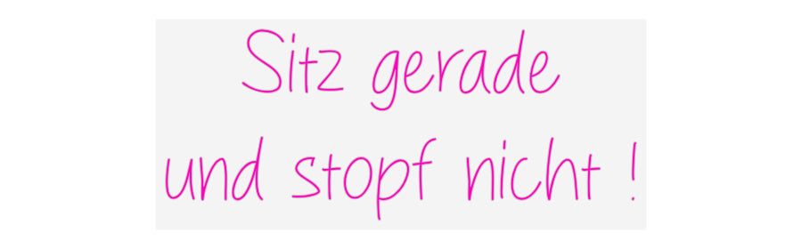 Custom Neon: Sitz gerade
...