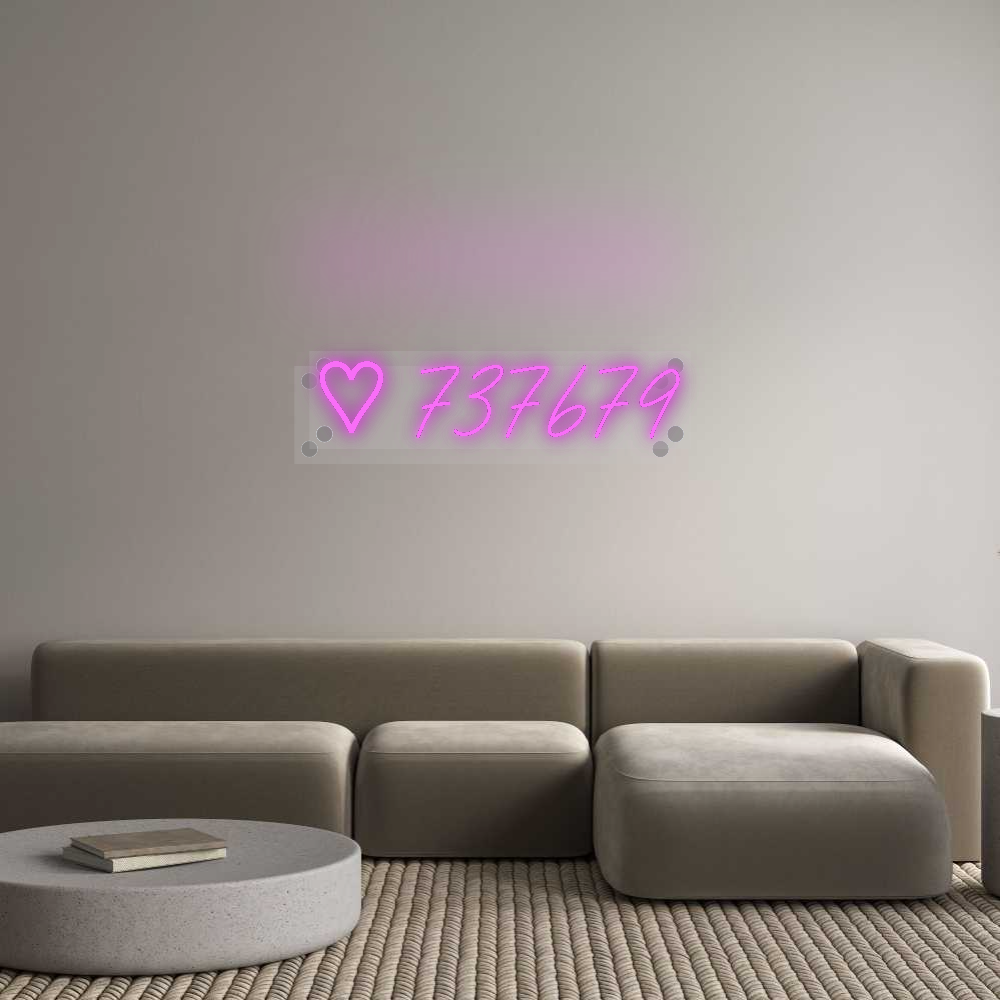 Personalisiertes Neonschild: ♡ 737679