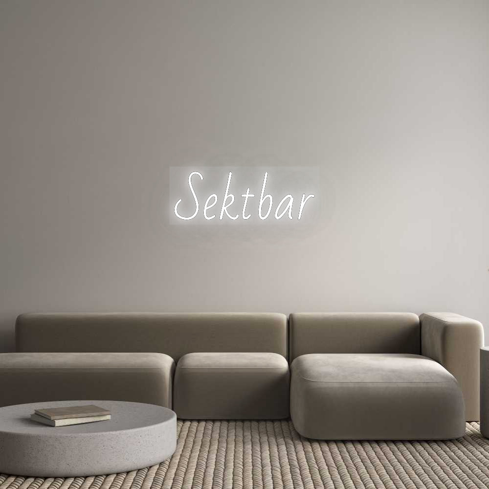 Custom Neon: Sektbar