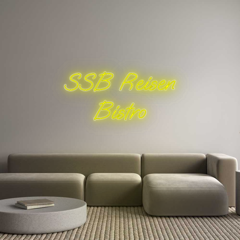 Personalisiertes Neonschild: SSB Reisen
B...