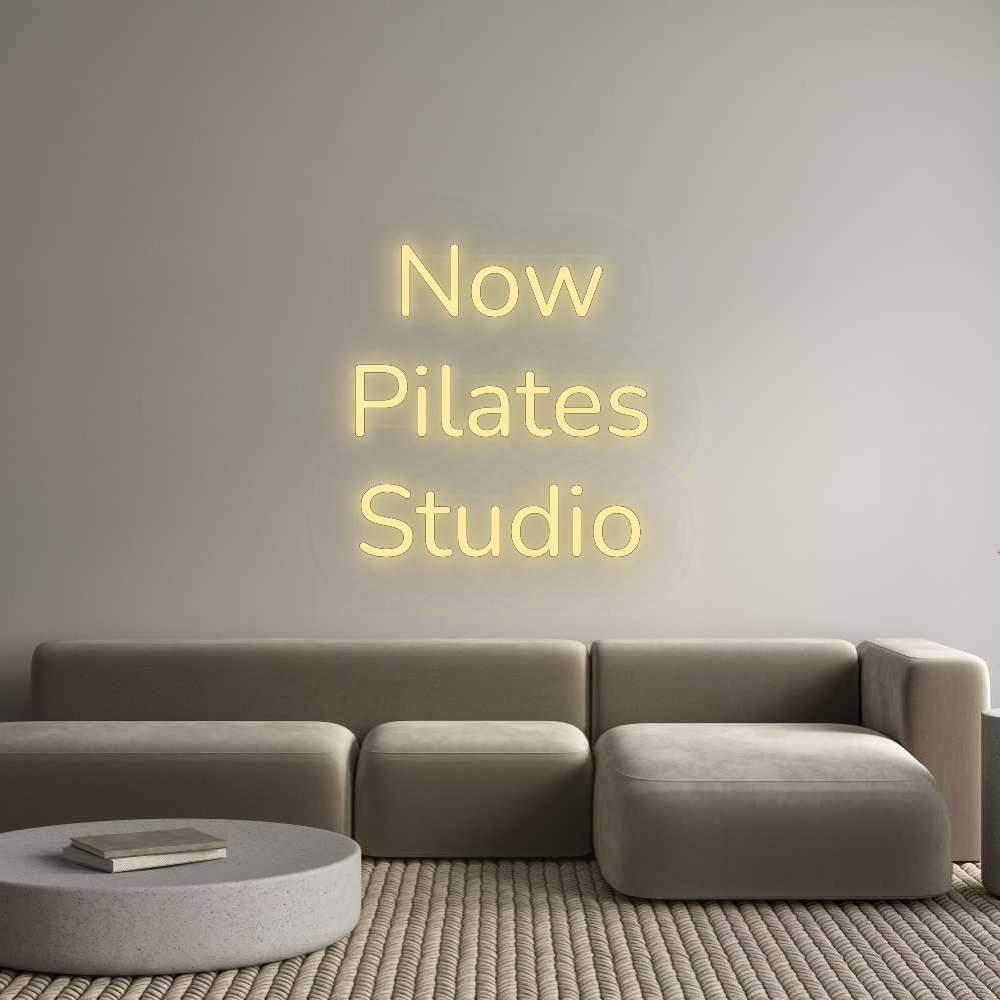 Personalisiertes Neonschild: Now
Pilates
...