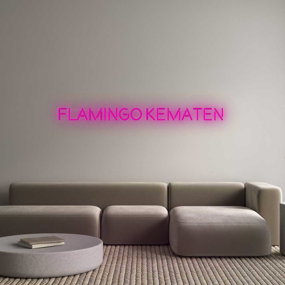 Custom Neon: Flamingo Kema...