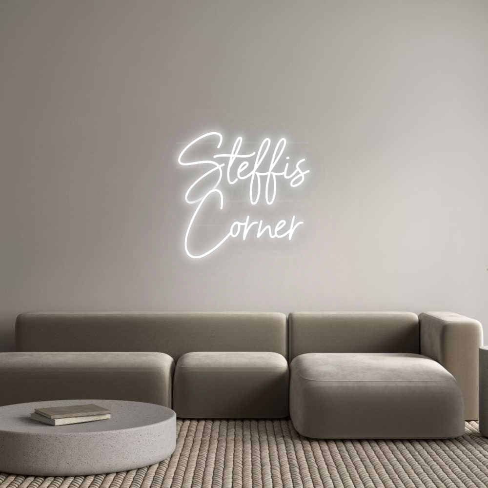 Personalisiertes Neonschild: Steffis
Corner