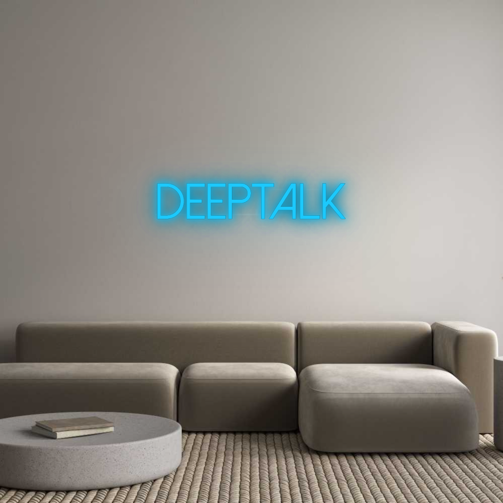 Personalisiertes Neonschild: DEEPTALK