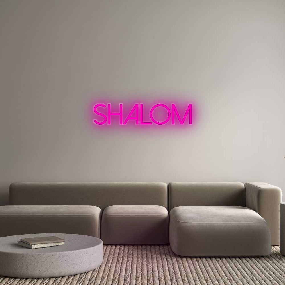 Custom Neon: Shalom