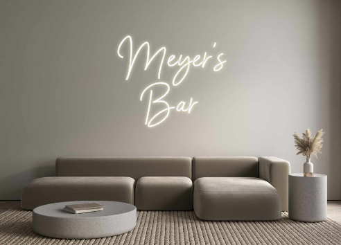 Custom Neon: Meyer's
bar