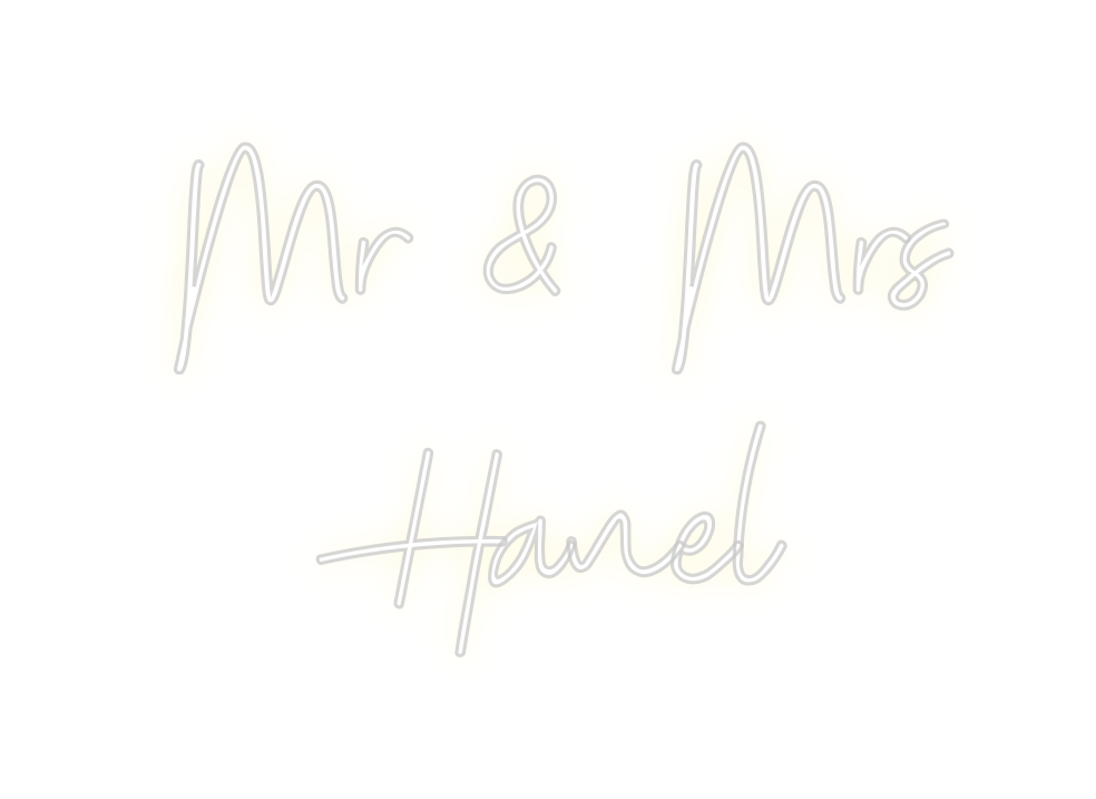 Custom Neon: Mr &amp; Mrs
Hanel