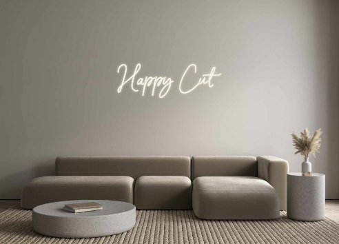 Custom Neon: Happy Cut