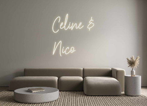 Custom Neon: Celine &amp;
 Nico