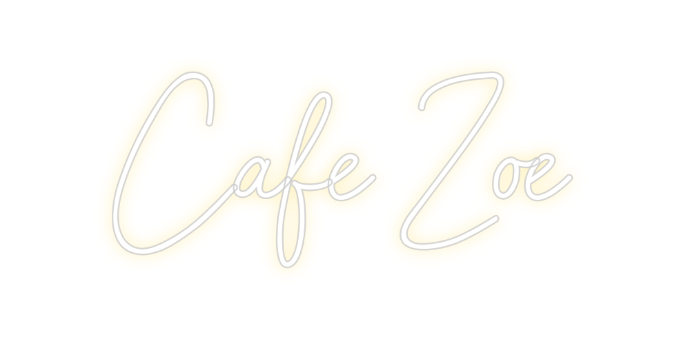 Custom Neon: Cafe Zoe