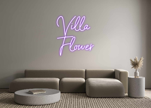 Custom Neon: Villa
 Flower