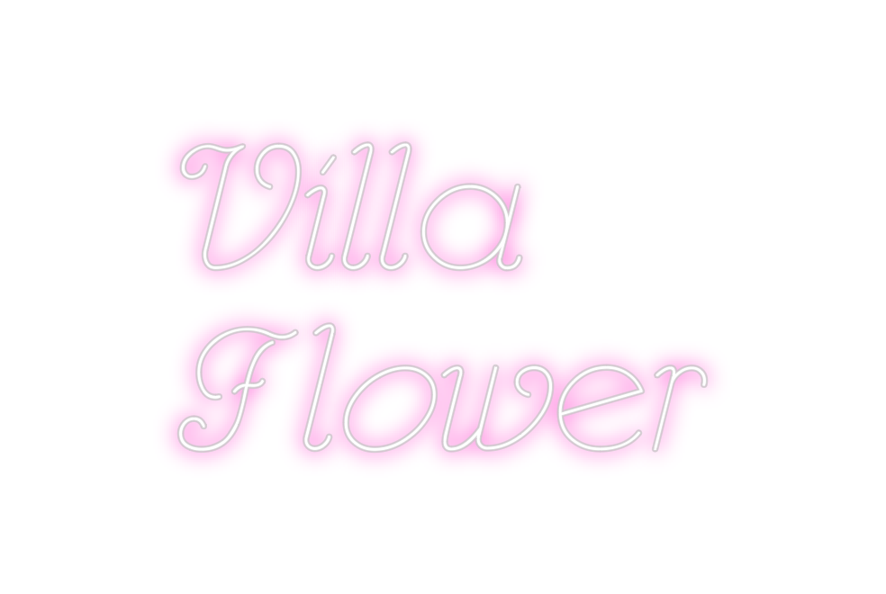 Custom Neon: Villa 
Flower