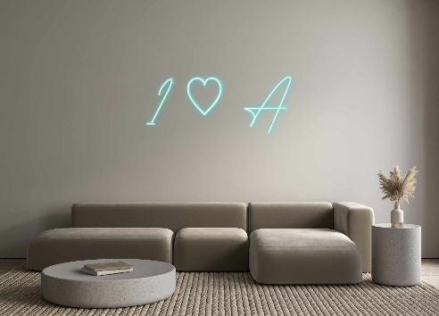 Custom Neon: I ♡ A