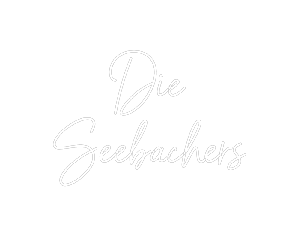 Custom Neon: The
 Seebacher's